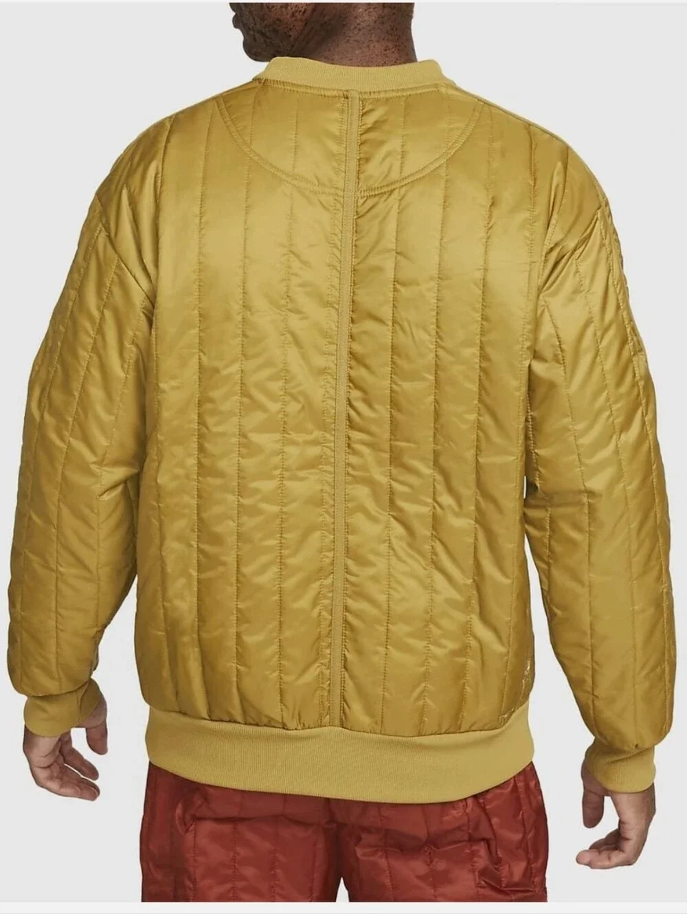 Nike Sportswear Therma-FIT Tech Pack Winterized Crew Size Small NWT Gold Moss